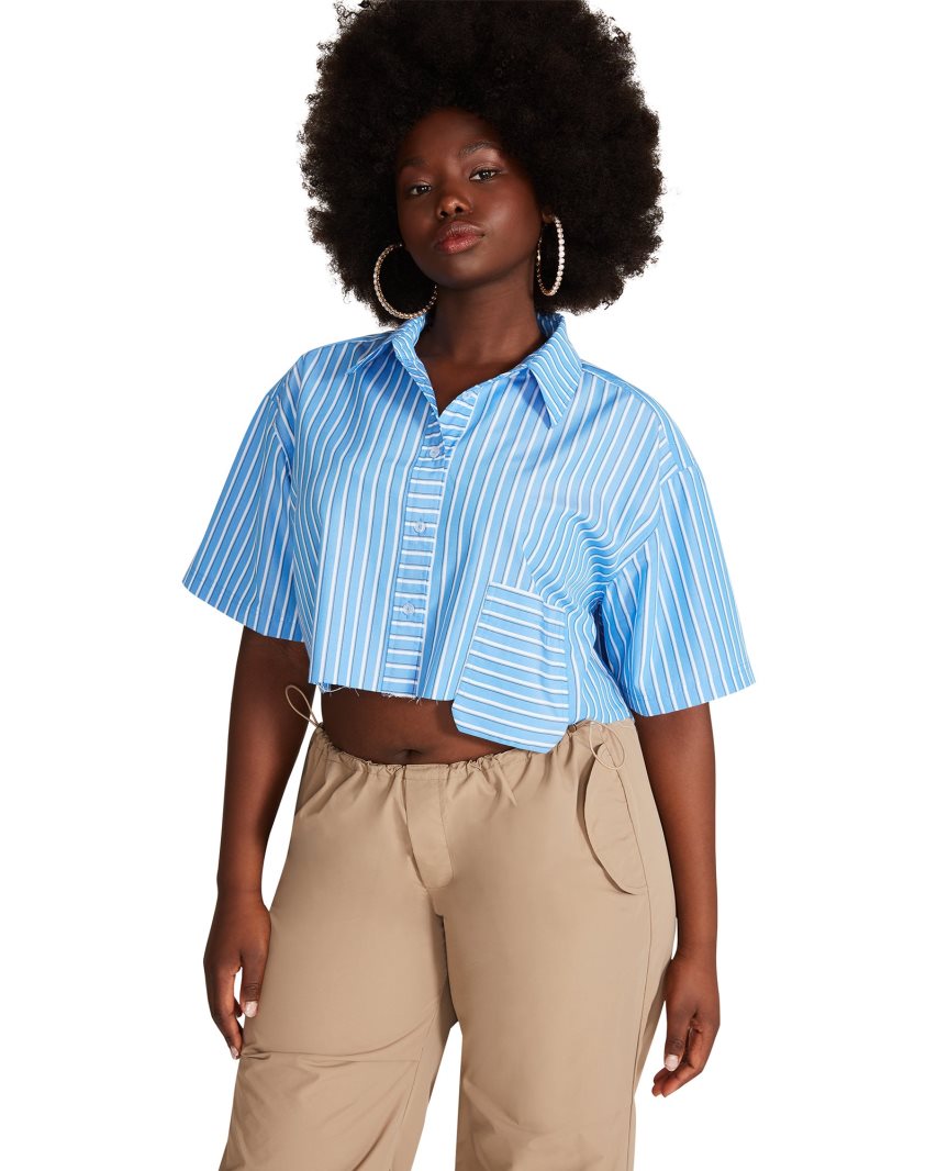 Blue Steve Madden Ellison Women's Shirts | PH 4075UFC